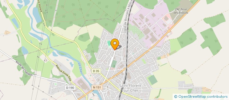 localisation de l'entreprise MADAME MELISSA FRANCOIS  SAINT-FLORENT-SUR-CHER