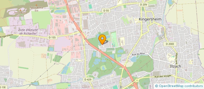 localisation de l'entreprise MADAME MELISSA FROTTE  KINGERSHEIM