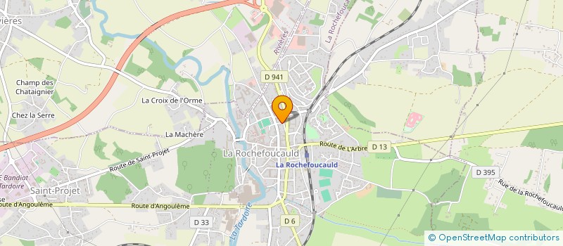 localisation de l'entreprise MADAME MELISSA FRUGIER à LA ROCHEFOUCAULD-EN-ANGOUMOIS
