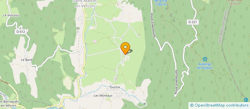 localisation de l'entreprise MADAME MELISSA GALLERON  SAINT-MARTIN-EN-VERCORS