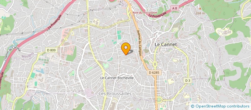 localisation de l'entreprise MADAME MELISSA GALLUZZO à LE CANNET