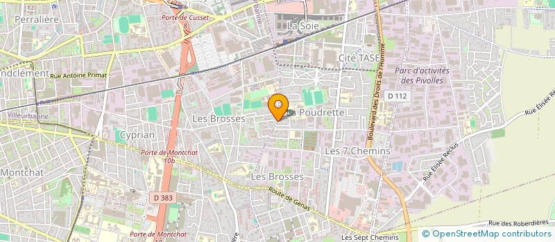 localisation de l'entreprise MADAME MELISSA GALVAN  VAULX-EN-VELIN