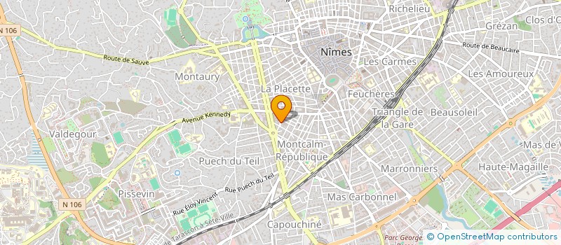 localisation de l'entreprise MADAME MELISSA GARBEZ  NIMES