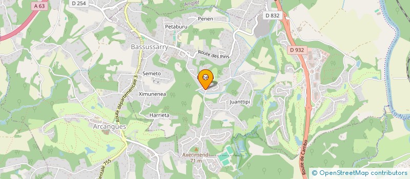 localisation de l'entreprise MADAME MELISSA GARCIA  ARCANGUES