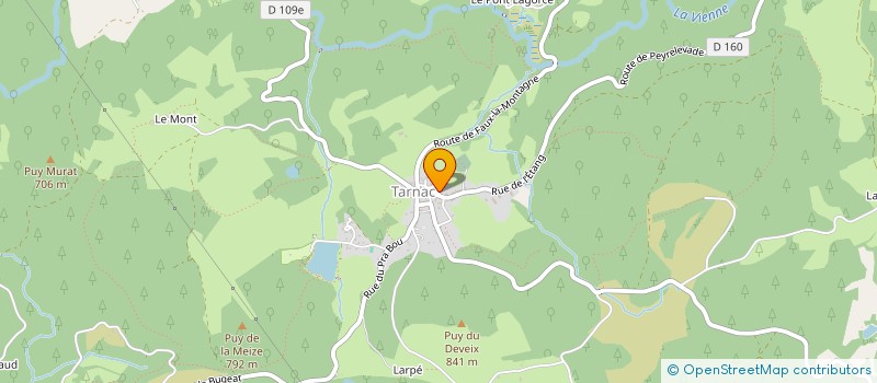 localisation de l'entreprise MADAME MELISSA GAUTHIER  TARNAC