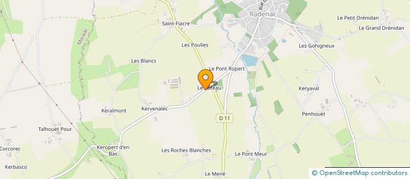 localisation de l'entreprise MADAME MELISSA GERARD  PONTIVY