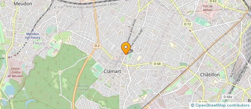 localisation de l'entreprise MADAME MELISSA GERARD à CLAMART