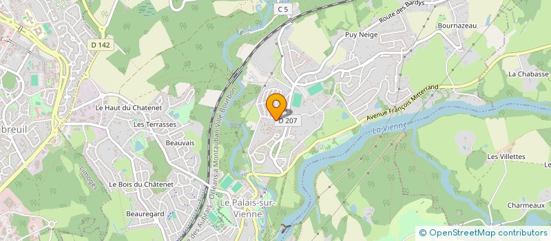 localisation de l'entreprise MADAME MELISSA GESONTOU  LE PALAIS-SUR-VIENNE