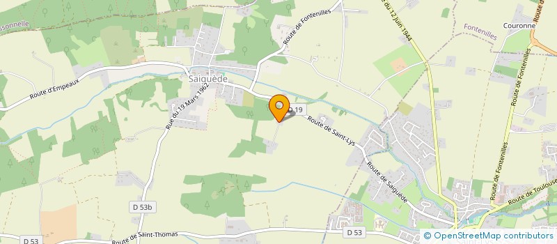 localisation de l'entreprise MADAME MELISSA GILLET  SAIGUEDE