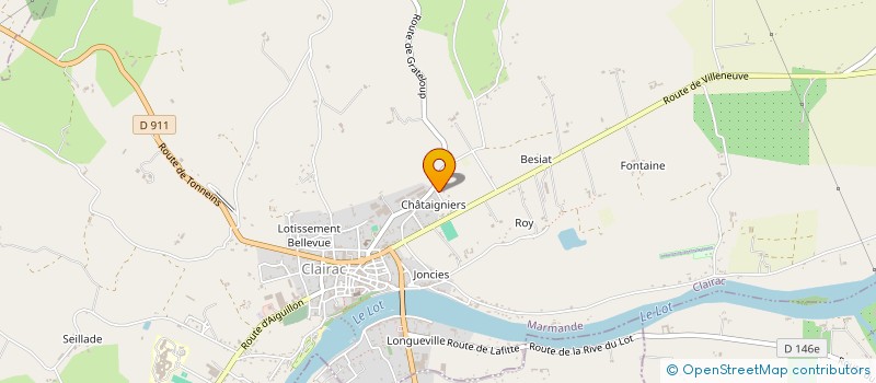 localisation de l'entreprise MADAME MELISSA GIMENEZ  CLAIRAC