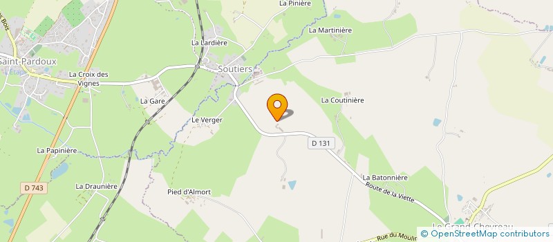 localisation de l'entreprise MADAME MELISSA GINGREAU  VOUHE