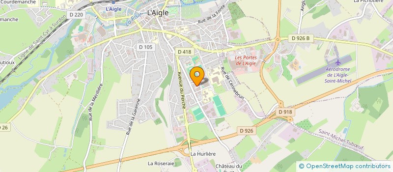 localisation de l'entreprise MADAME MELISSA GOBERVILLE à L'AIGLE