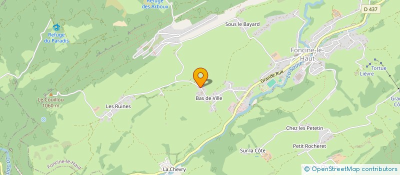 localisation de l'entreprise MADAME MELISSA GOMEZ  FONCINE-LE-HAUT