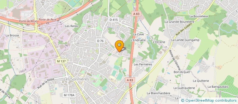 localisation de l'entreprise MADAME MELISSA GOUT  LES SORINIERES