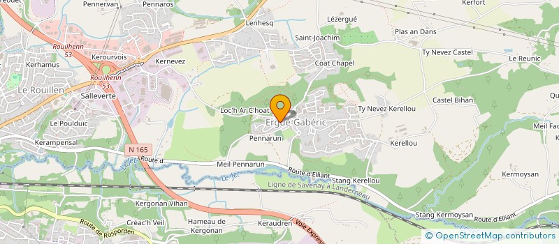 localisation de l'entreprise MADAME MELISSA GRAMOULLE  ERGUE-GABERIC