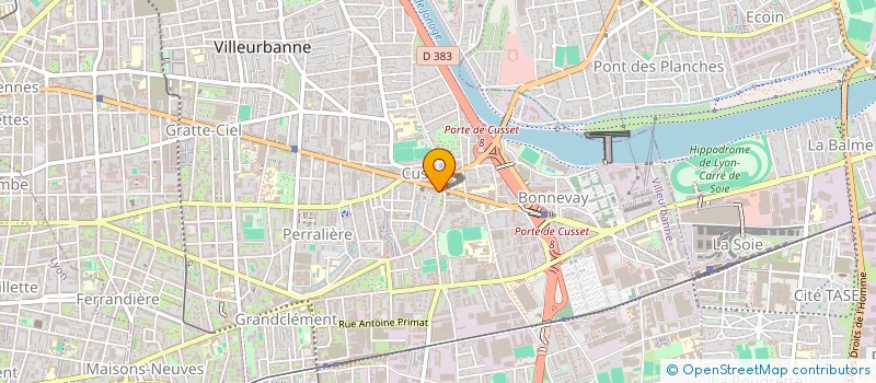 localisation de l'entreprise MADAME MELISSA GRANDMAISON  VILLEURBANNE