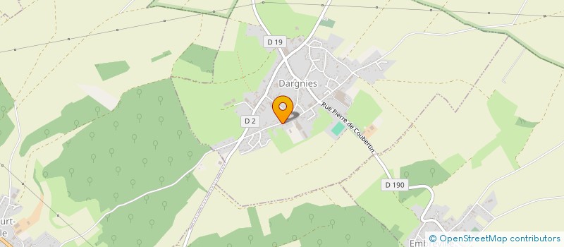 localisation de l'entreprise MADAME MELISSA GREBONVAL  DARGNIES