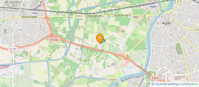 localisation de l'entreprise MADAME MELISSA GUDEFIN  AGDE