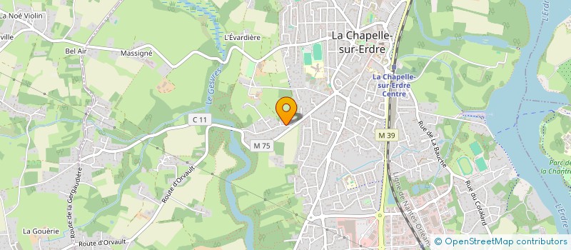 localisation de l'entreprise MADAME MELISSA GUERIN  LA CHAPELLE-SUR-ERDRE