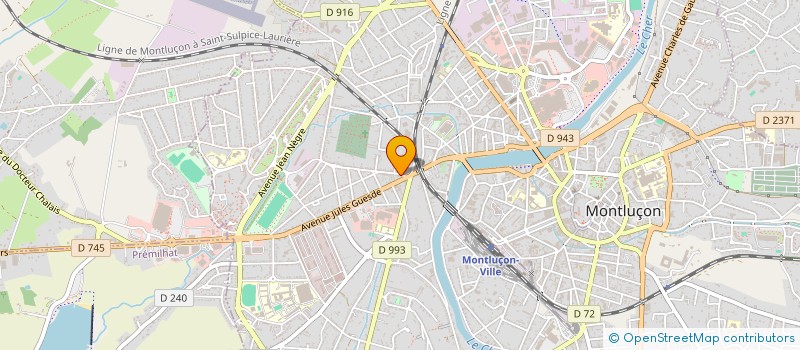 localisation de l'entreprise MADAME MELISSA GUILLET  MONTLUCON