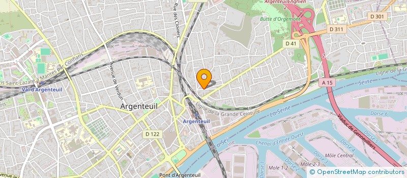 localisation de l'entreprise MADAME MELISSA GUIRAUD  ARGENTEUIL