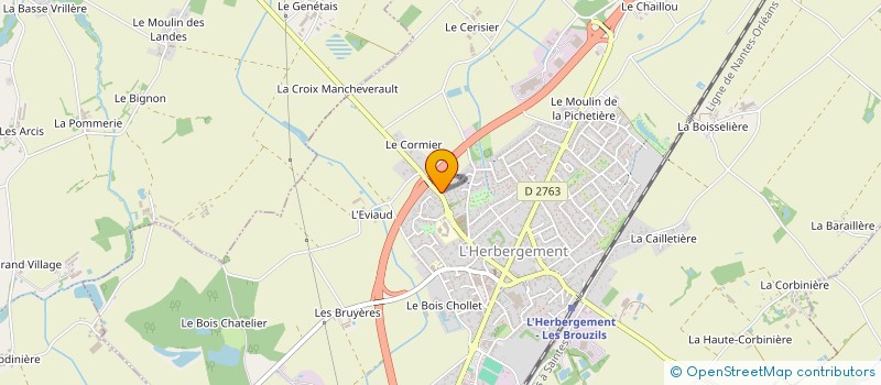 localisation de l'entreprise MADAME MELISSA HALIS  L'HERBERGEMENT