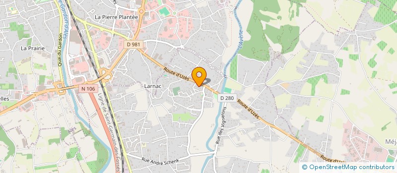 localisation de l'entreprise MADAME MELISSA HASSINI  SAINT-HILAIRE-DE-BRETHMAS