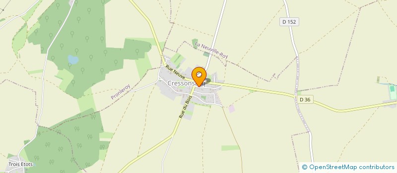 localisation de l'entreprise MADAME MELISSA HOSATTE  CRESSONSACQ