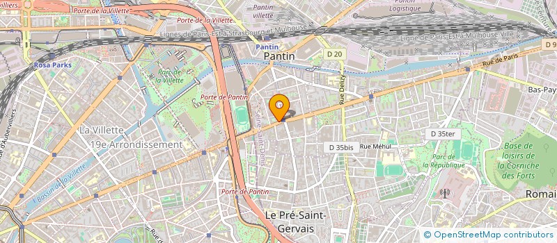 localisation de l'entreprise MADAME MELISSA IMREK  PANTIN