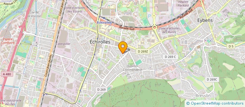 localisation de l'entreprise MADAME MELISSA JARILLOT à ECHIROLLES