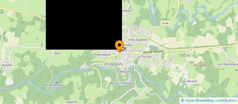 localisation de l'entreprise MADAME MELISSA JONES à CHATEAUPONSAC