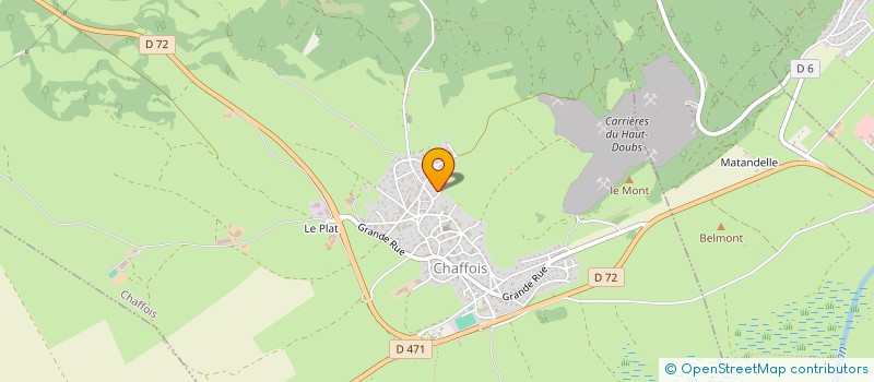 localisation de l'entreprise MADAME MELISSA JOUILLE  CHAFFOIS