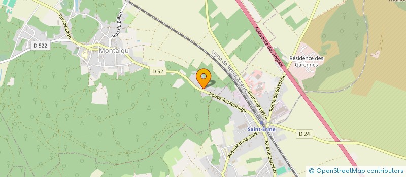 localisation de l'entreprise MADAME MELISSA JOVET  MONTAIGU