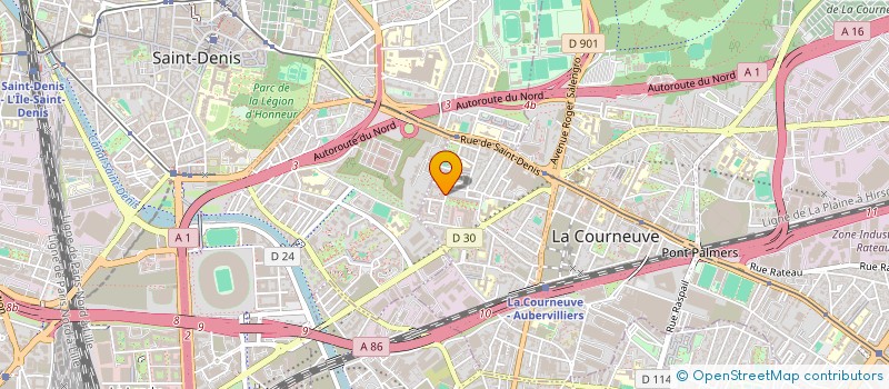 localisation de l'entreprise MADAME MELISSA KADJI à LA COURNEUVE