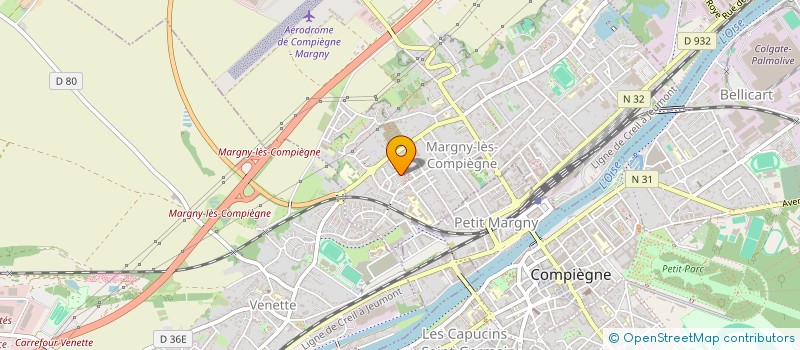 localisation de l'entreprise MADAME MELISSA KENFACK OBEN  MARGNY-LES-COMPIEGNE