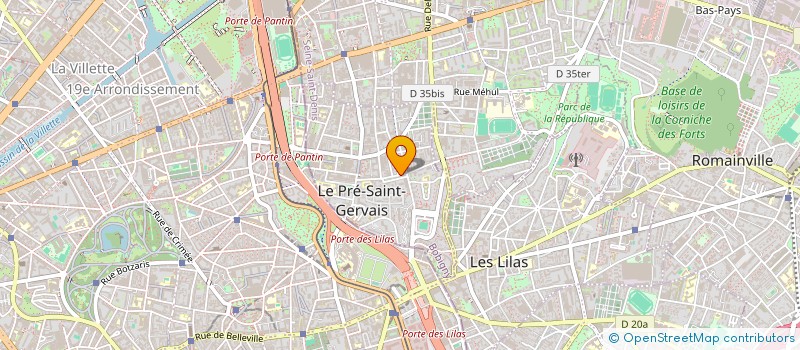 localisation de l'entreprise MADAME MELISSA KHALI  LE PRE-SAINT-GERVAIS