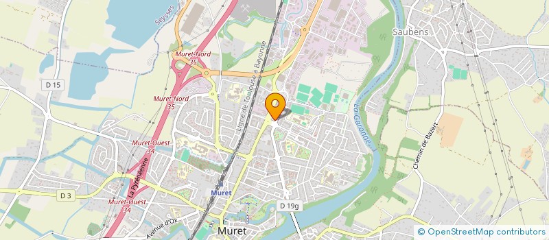 localisation de l'entreprise MADAME MELISSA KORICHE  MURET