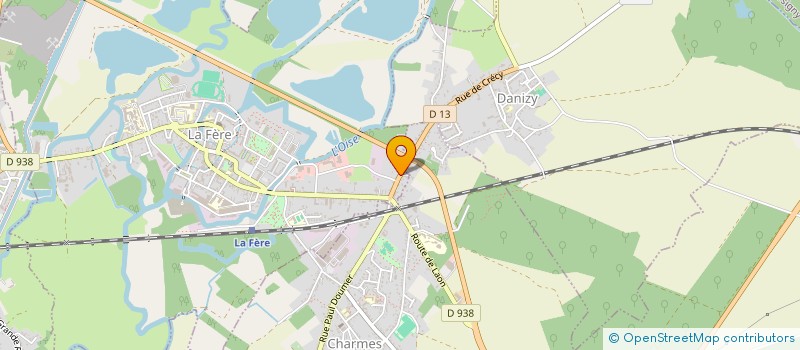 localisation de l'entreprise MADAME MELISSA LACROIX à LA FERE