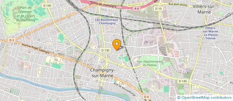 localisation de l'entreprise MADAME MELISSA LAMBERT à CHAMPIGNY-SUR-MARNE