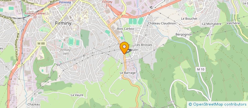 localisation de l'entreprise MADAME MELISSA LAMRABTINE  SAINT-ETIENNE