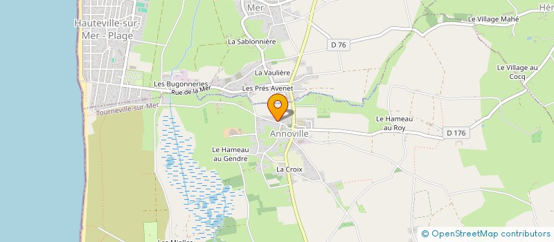 localisation de l'entreprise MADAME MELISSA LANGLOIS  TOURNEVILLE-SUR-MER