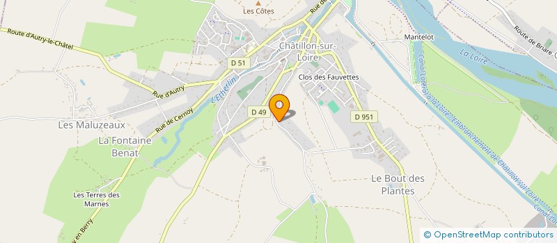 localisation de l'entreprise MADAME MELISSA LANI à CHATILLON-SUR-LOIRE