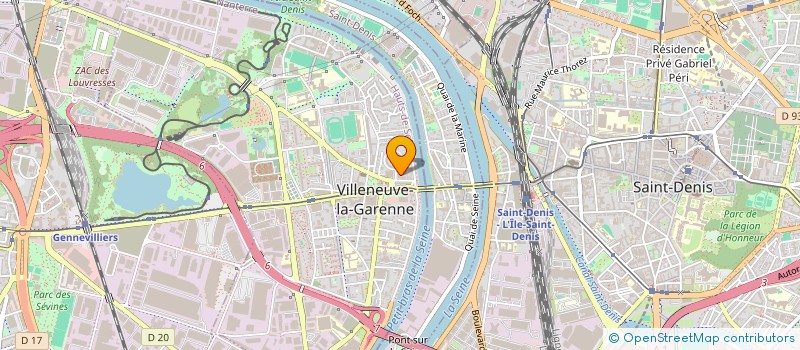 localisation de l'entreprise MADAME MELISSA LARGER  VILLENEUVE-LA-GARENNE