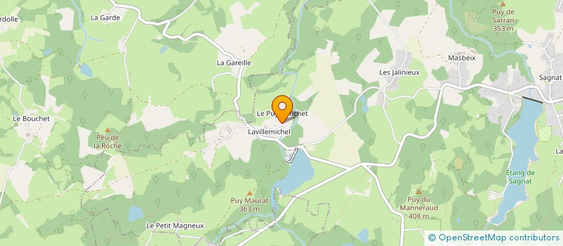 localisation de l'entreprise MADAME MELISSA LAURENT à SAINT-PARDOUX-LE-LAC