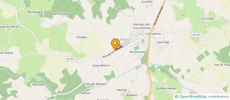 localisation de l'entreprise MADAME MELISSA LE BRUN  PLOUNEOUR-MENEZ