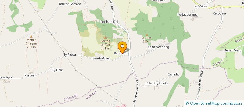 localisation de l'entreprise MADAME MELISSA LE GALL  GOUEZEC