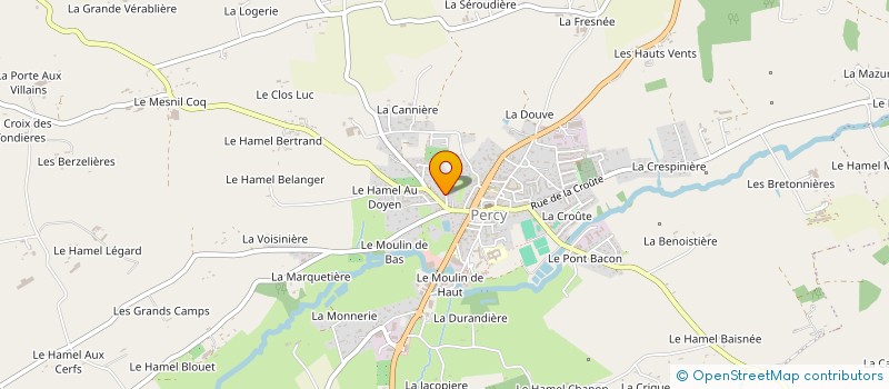 localisation de l'entreprise MADAME MELISSA LEFEVRE  PERCY-EN-NORMANDIE