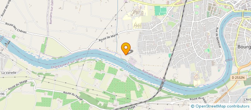 localisation de l'entreprise MADAME MELISSA LEVEL  ROMANS-SUR-ISERE