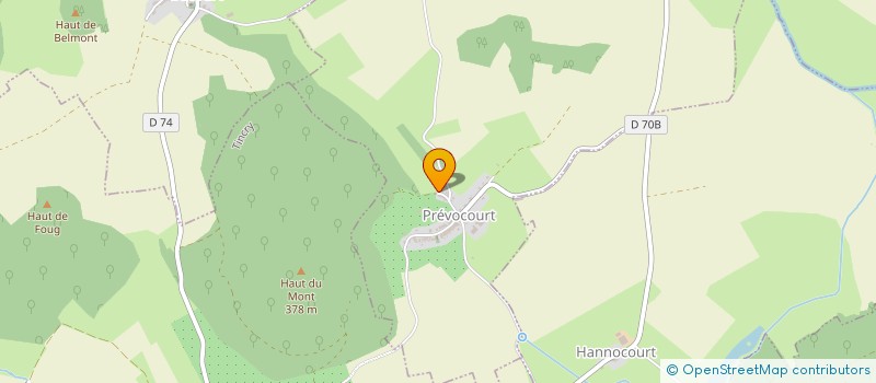 localisation de l'entreprise MADAME MELISSA LIANE WACHS  PREVOCOURT