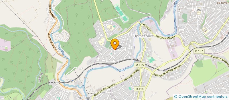 localisation de l'entreprise MADAME MELISSA LIEVRE  HOMECOURT